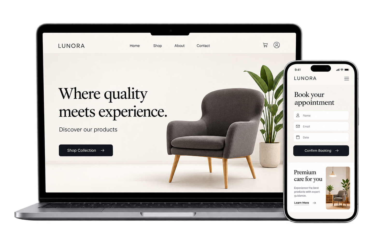 Seraphix website and mobile application